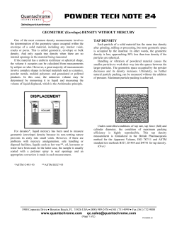 POWDER TECH NOTE 24