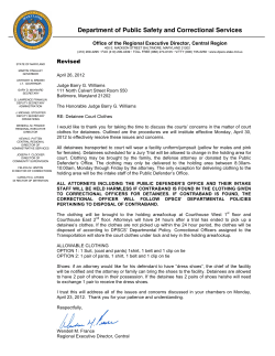 Department of Public Safety and Correctional Services