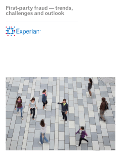 First-party fraud &mdash; trends, challenges and outlook