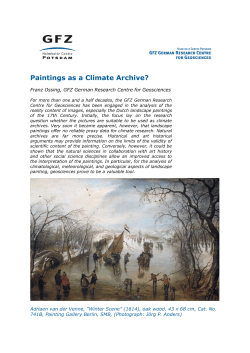 Paintings as a Climate Archive?