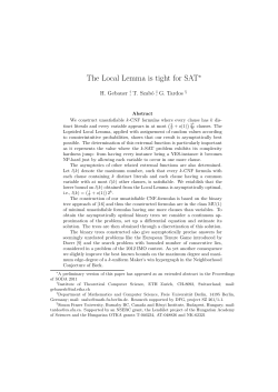 The Local Lemma is tight for SAT&lowast;