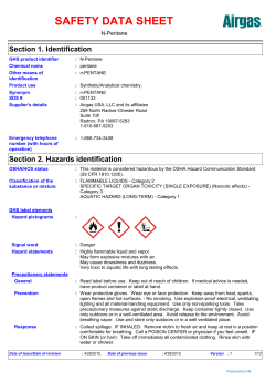 safety data sheet