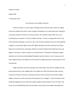 The Controversy Over Higher Education