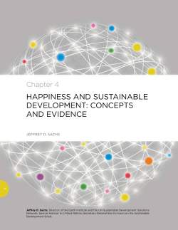 happiness and sustainable development