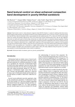 Sand textural control on shear