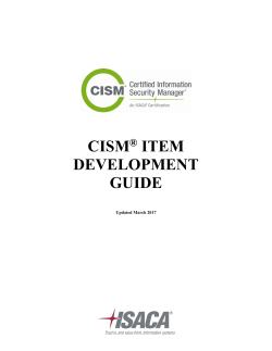 CISM&reg; ITEM