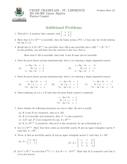 Additional Problems - SLC Home Page - Cegep Champlain