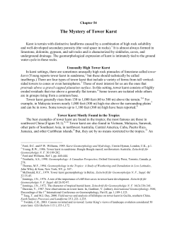 The Mystery of Tower Karst