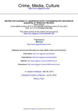 Crime, Media, Culture