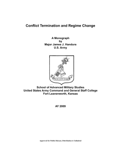 Conflict Termination and Regime Change