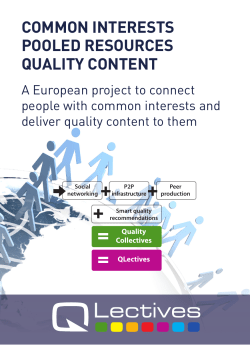 common interests pooled resources quality content