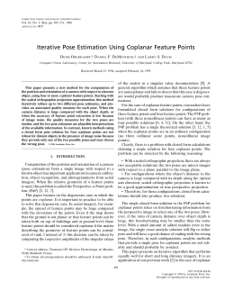 Iterative Pose Estimation Using Coplanar Feature Points
