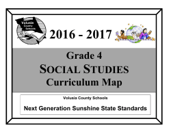 Grade 4 SOCIAL STUDIES Curriculum Map