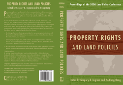 - Lincoln Institute of Land Policy