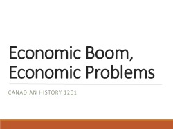 Economic Boom, Economic Problems