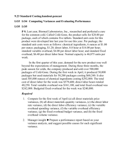 9.23 Standard Costing.handout.pencast LO3 LO4 Computing