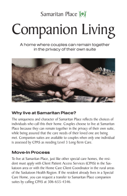 Companion Living - Samaritan Place