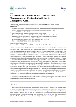 Article A Conceptual Framework for Classification Management of