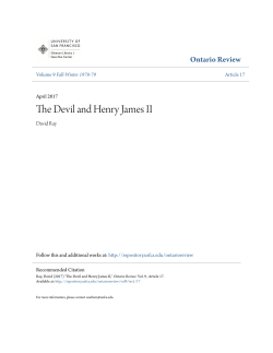 The Devil and Henry James II