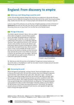 England: From discovery to empire - Klett Verlag