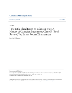 "The Little Third Reich on Lake Superior: A History of Canadian