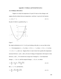Appendix 1: Derivatives