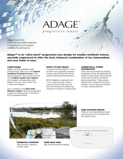 Adage&trade; is an - Younger Optics