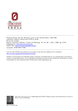 Political Parties and the Business Cycle in the United States, 1948