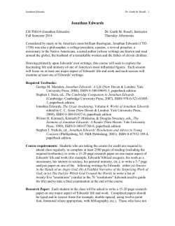 Jonathan Edwards - Gordon-Conwell Theological Seminary