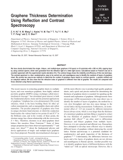 Graphene Thickness Determination Using Reflection and Contrast