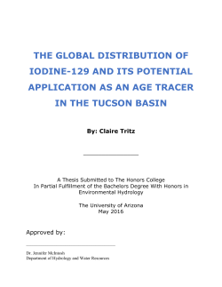 the global distribution of iodine-129 and its potential application as
