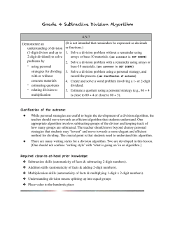 Gr 4 Division algorithm