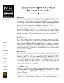 estate planning with individual retirement accounts
