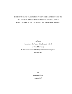the indian national congress and its self-representation