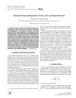 Iterative Pose Computation from Line