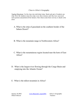 A. What is the strip of grassland on the southern border of the