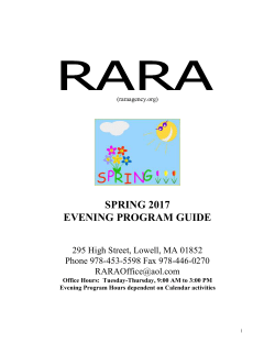 Spring 2017 Program Guide - PDF - RARA