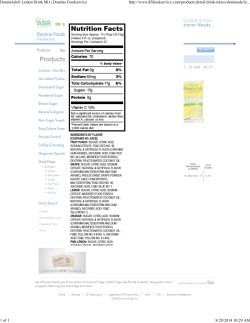 (DominAde\256 Lemon Drink Mix | Domino Foodservice)