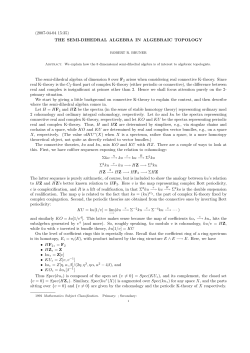 (2007-04-04 15:35) THE SEMI-DIHEDRAL ALGEBRA IN