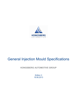 General injection mould specifications 06/2013 PDF Document