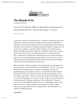 The Wizards of Oz - The American Interest