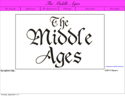 The Middle Ages