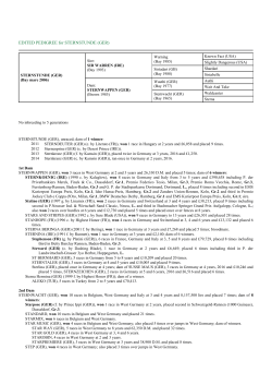 EDITED PEDIGREE for STERNSTUNDE (GER)