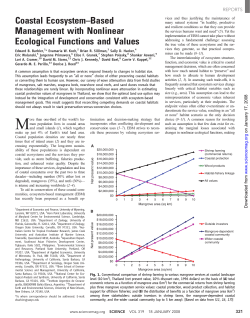 Coastal Ecosystem&ndash;Based Management with Nonlinear Ecological