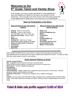 Possible Ideas for Talent Show