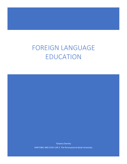 Foreign Language Education