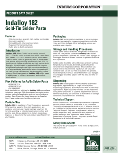 Indally 182 Gold-Tin Solder Paste 98217 R1