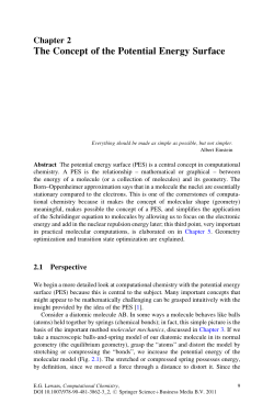 The Concept of the Potential Energy Surface