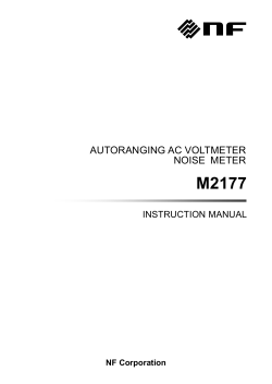 AUTORANGING AC VOLTMETER NOISE METER