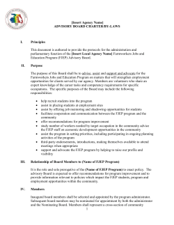 Advisory Board Charter